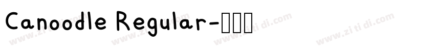Canoodle Regular字体转换